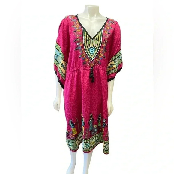 Rebellion Kafton Festival  Egyptian Motif One Size Dress - Picture 1 of 10